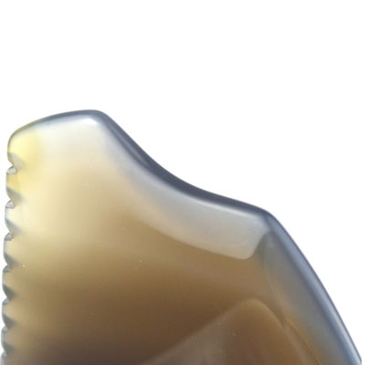 Gesichtsmassager Grau Agat Jade Gua Sha Stein für Massage benutzerdefinierte Schaben Therapie Werkzeug