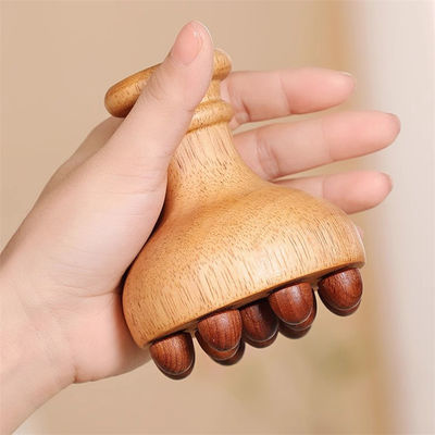 Ganzkörpermassage Eichenhandgriff Körper Meridian Massage Bürste Körper Gua Sha Massager Kopfhaut Massage Kamm Mit Airbag