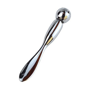 Augenmassagecreme Kosmetik Gold Metall Löffel und Spatel Gesichtsmassager Roller Sticks Metallmaske