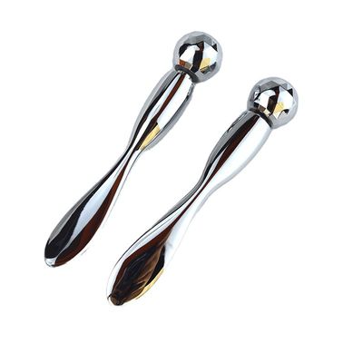 Augenmassagecreme Kosmetik Gold Metall Löffel und Spatel Gesichtsmassager Roller Sticks Metallmaske
