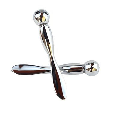 Augenmassagecreme Kosmetik Gold Metall Löffel und Spatel Gesichtsmassager Roller Sticks Metallmaske