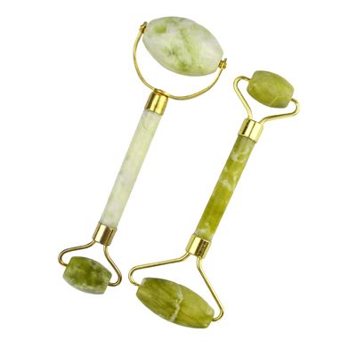Personalisiertes Logo erhältlichd Xiuyan Jade Gua Sha Scraping Massage Tool für grüne Gesichtsentspannung und Anti-Aging