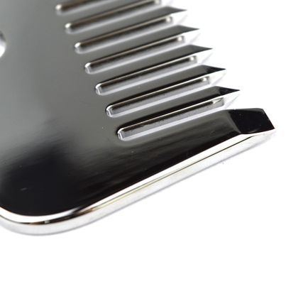 Personalisiertes Logo erhältlichd Silber Edelstahl Kopfhaut Massage Metall Gua Sha Kamm für 2024 Massagegeräte