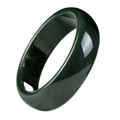 Polstertes Hetisch-Jade-Nephrit-Grün-Armband-Armband mit traditionellem chinesischen Design