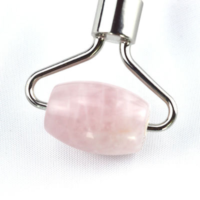 Gesichtsmassage-Ausrüstung Rosa Rose Quarz Gua Sha Massage Natürliche Jade Eiswalze für Anti-Aging-Therapie Nephrit Stein