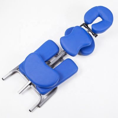 Personalisiertes Logo Blaue Master Massage Professionelle tragbare Massagesessel mit Funktion und manueller Steuerung