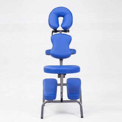 Personalisiertes Logo Blaue Master Massage Professionelle tragbare Massagesessel mit Funktion und manueller Steuerung