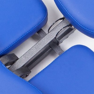 Personalisiertes Logo Blaue Master Massage Professionelle tragbare Massagesessel mit Funktion und manueller Steuerung