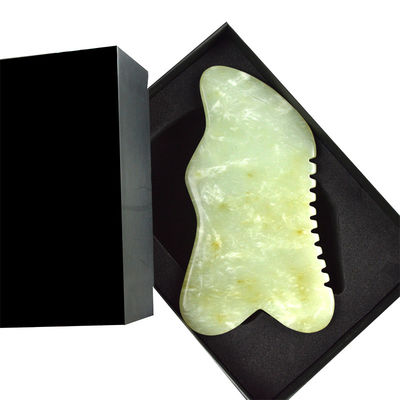 9.2*4.6cm Gua Sha Gesichtsmittel Natur Xiuyan Jade Steinbrett für SPA Akupunkturbehandlung OEM / ODM akzeptabel