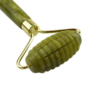 Gesichtsmassager Xiuyan Jade Doppelkopf Natürliche Gesichtsschönheitsmassage Werkzeug Jade Roller Gesicht Dünnmassager Entspannungswerkzeug