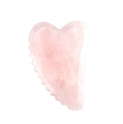 Massagetools Herzförmige Rose Quarz Gua Sha für eine effektive Muskelmassage