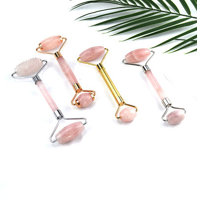 End Design Rosa Quarz Guasha Gesichtsrolle 100% Kristall Gua Sha Massager für Gesicht Auge Hals Massage Schönheitsmittel