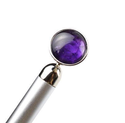 Personalized Logo Natürliche Amethyst Akupressur Gua Sha Beauty Stick Massage Therapie Werkzeug für den ganzen Körper entspannende Massage