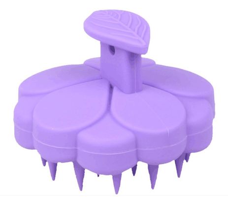 Weiches Silikon-Skalpmassager Shampoo Haarmassage Bürste Kopfhaut Reinigungsbürste mit benutzerdefiniertem Logo Unterstützung