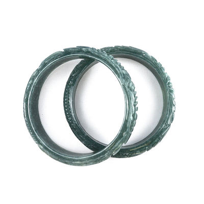 Natürliche, geschnitzte Jade-Armbänder für echte Frauen