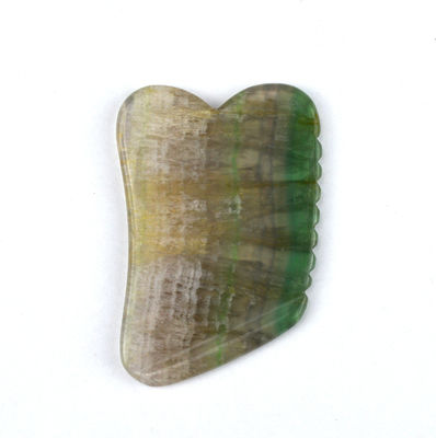 Massage Stein Hautpflege Natur Rainbow Fluorit Gua Sha Board für Kopfhaut und Gesichtsmassage