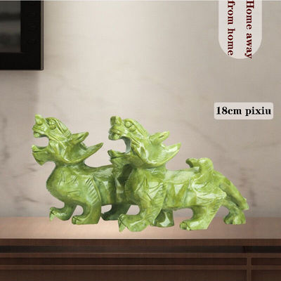 Regional Feature Paar Naturjade Pixiu Home Office Feng Shui Jade Schnitzerei Handwerk Jade Ornamente Feng Shui Pixiu