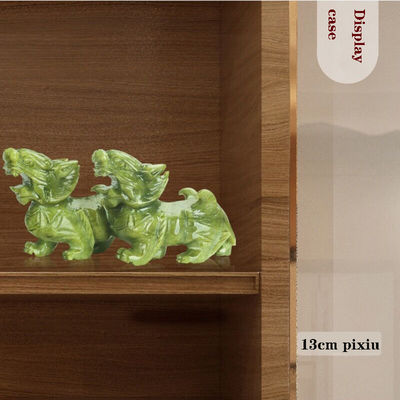 Regional Feature Paar Naturjade Pixiu Home Office Feng Shui Jade Schnitzerei Handwerk Jade Ornamente Feng Shui Pixiu