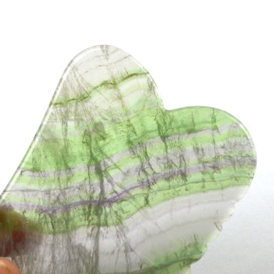 Massage Stein Hautpflege Natur Rainbow Fluorit Gua Sha Board für Kopfhaut und Gesichtsmassage