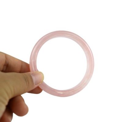Polierte Technik Große Größe Edelstein Frauen Jade Liebe Armbänder Armbänder mit Rose Quarz Armbänder Zauber