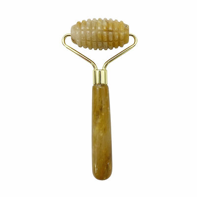 Einkopf Spiked Gesichtsmassage Jade-Rolle für Anti-Aging Gesichts Schönheit mit 100% natürlichen Jade-Stein und kundenspezifisches Logo