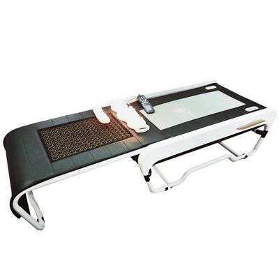 150 Energie Steine und 3D Smart Lifting Massage Bett für den ganzen Körper auf klappbaren V3 Tourmalin Jade Warm Physiotherapie Bett