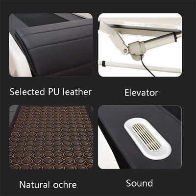 150 Energie Steine und 3D Smart Lifting Massage Bett für den ganzen Körper auf klappbaren V3 Tourmalin Jade Warm Physiotherapie Bett