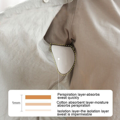 Weißes Einweg-Armbett-Unterarm-Absorptionspolster Baumwoll-Schweißschutzpolster für 11*9.5cm/12.5*9.5cm/12.5*11cm