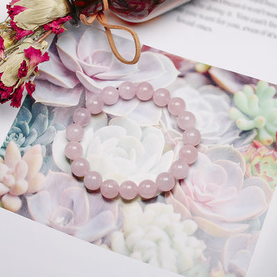 Feng Shui Rose Quarz Armband für Frauen Handgefertigt Naturstein Chakra Schmuck Geschenk