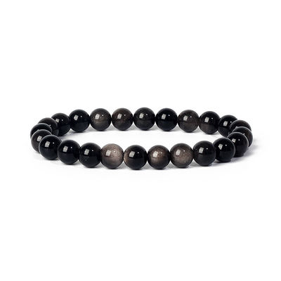 Natürliche Jade Perlen Armband Damen Amethyst Kristall Quarz Aquamarin Smaragd Schmuck Agat Elastiziertes Armband Für Männer