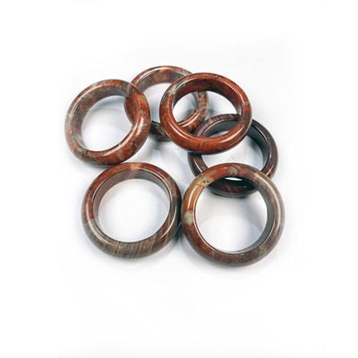 Einzigartige Feng Shui-Ringe aus Naturstein Poliert Turkis Tiger Auge Sodalite Blauer Sand