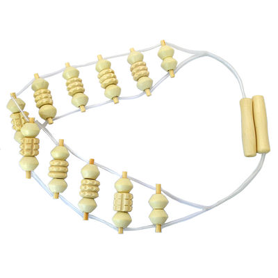 Ganzkörper Schmerz Freisetzung Trigger Point Handgefertigte Holz Rückenmassage Gua Sha Roller Tool mit Holz Massage Roller und Seil