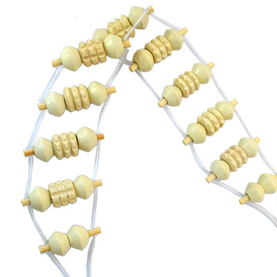 Ganzkörper Schmerz Freisetzung Trigger Point Handgefertigte Holz Rückenmassage Gua Sha Roller Tool mit Holz Massage Roller und Seil