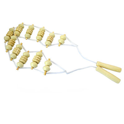 Ganzkörper Schmerz Freisetzung Trigger Point Handgefertigte Holz Rückenmassage Gua Sha Roller Tool mit Holz Massage Roller und Seil