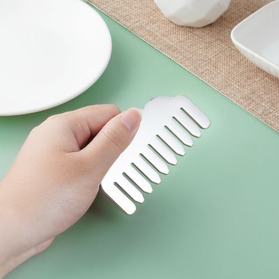 Edelstahl Gua Sha Haar Kamm Herzform Kopfhaut Massagetool für Kopfmassage Ausrüstung