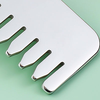 Edelstahl Gua Sha Kopfhaut Massage Kamm Guasha Stein Kopf Massager Haar Gesundheitspflege Salon Schönheit mit individuellem Logo