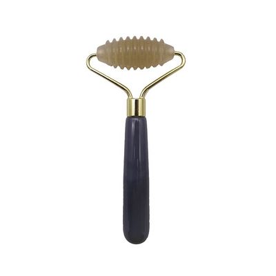 Massage Hammer Grau Agat Spiked Jade Roller für natürliche Anti-Aging Gesichtsmassage Therapie Augenbeutel Anti-Aging Massage Werkzeuge