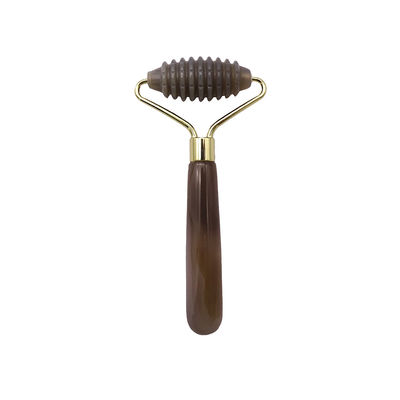 Massage Hammer Grau Agat Spiked Jade Roller für natürliche Anti-Aging Gesichtsmassage Therapie Augenbeutel Anti-Aging Massage Werkzeuge