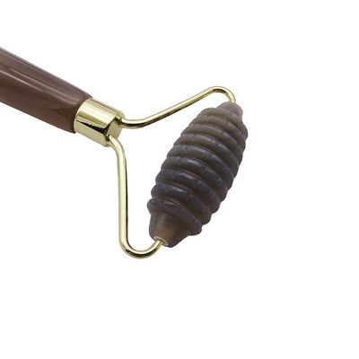 Massage Hammer Grau Agat Spiked Jade Roller für natürliche Anti-Aging Gesichtsmassage Therapie Augenbeutel Anti-Aging Massage Werkzeuge