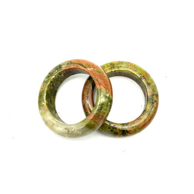 Natürlicher Entwurf Jade Ring Edelstein Agat Grün Aventurin Türkis Topaz Jade Portable Ringe usw. Thema Feng Shui