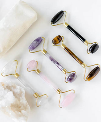 Gua Sha Roller Amethyst Gesichtsrollen Jade Guasha Roller Für Schönheit Gesichtsmassager