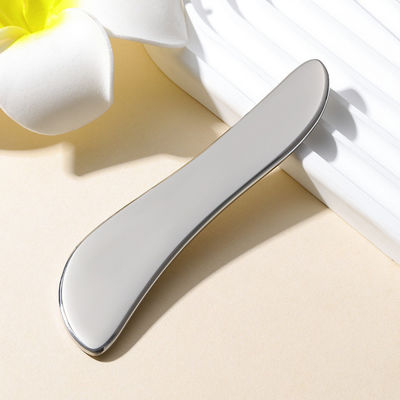 Edelstahl Gua Sha Platte 304 Metall S-förmige Gesichts- und Körpermassage Silber 205*47*4,5mm