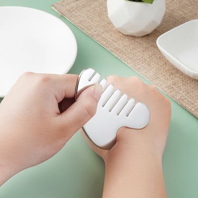 Edelstahl Gua Sha Stein Kopfmassager für Körpermassage Werkzeuge und Haargesundheit Schönheitssalon