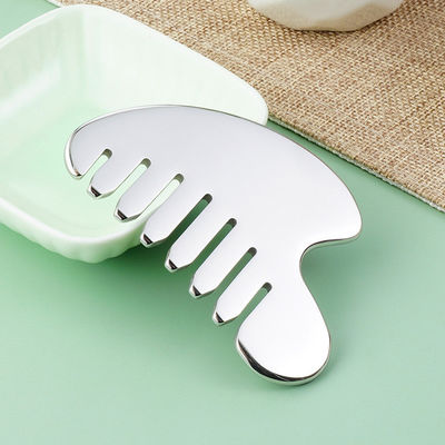 Edelstahl Gua Sha Stein Kopfmassager für Körpermassage Werkzeuge und Haargesundheit Schönheitssalon