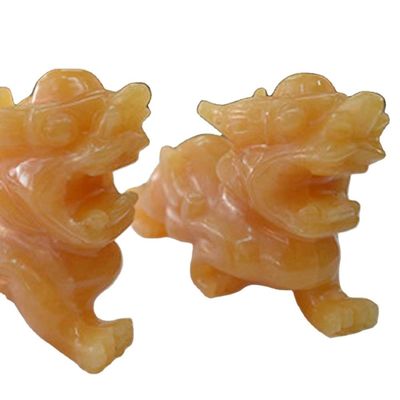 2 Stück Antike Handwerk Schmuck Skulpturen Figuren Gravur Modus Nr. AKBW-008 für chinesische Feng Shui PiXiu Statuen