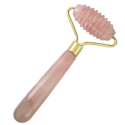 Grüner Naturstein mit Spitzen Jade Guasha Rollen für Gesichtsmassage Personalisierte Schönheit Personalisierte Massage Verpackung