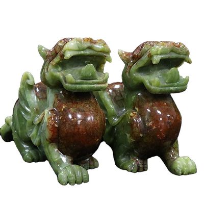 OEM ODM Jade Pixiu Das chinesische glückliche heilige Tier Maskottchen in Schnitzerei