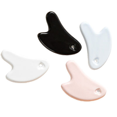 Körpermuskeln Herzform Keramik Gua Sha Schraubbrett für bequeme Körper- und Gesichtsmassage Werkzeug