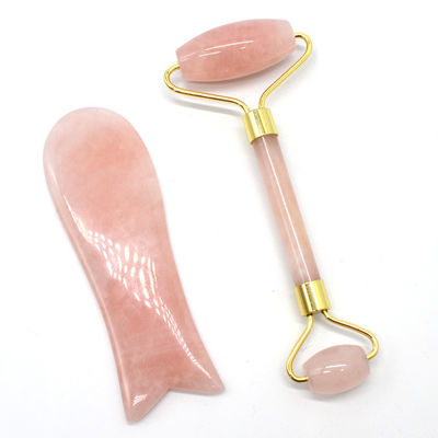 Gesichts- und Körpermassage Guasha Schönheitsmittel Trending Produkt 2024 Natürlicher Amethyst Jade Gesichtsroller Gua Sha Massager