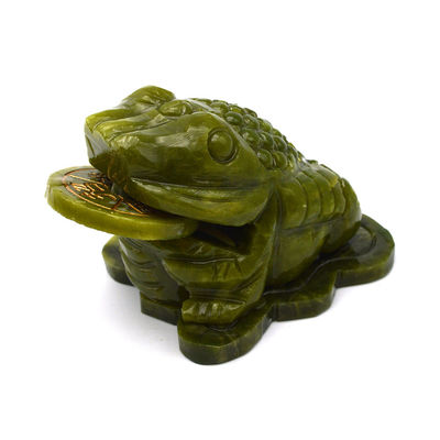 Grüner Jade-Kaude, der Reichtum anzieht, für finanziellen Erfolg im Fengshui